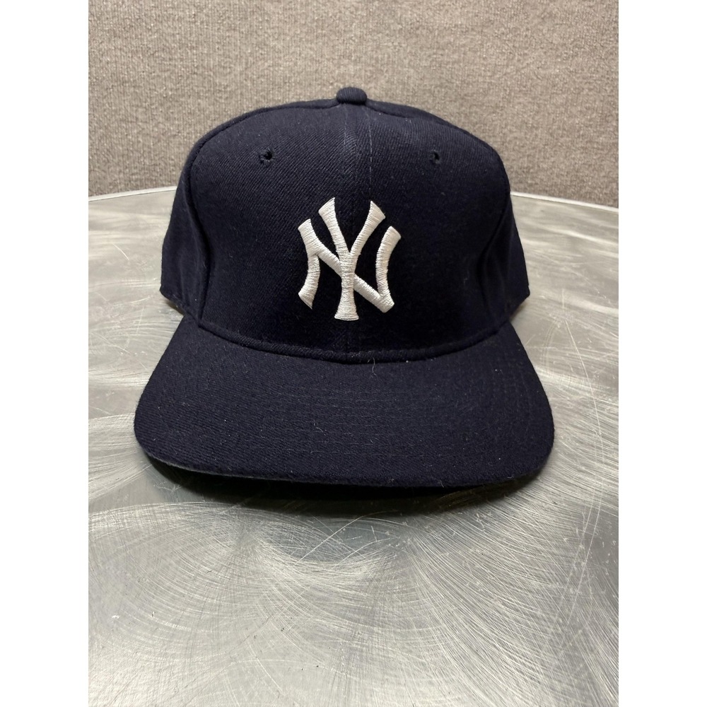 Vintage Sports Specialties New York Yankees Hat 100% Wool Fitted 7 3/8 Navy NY